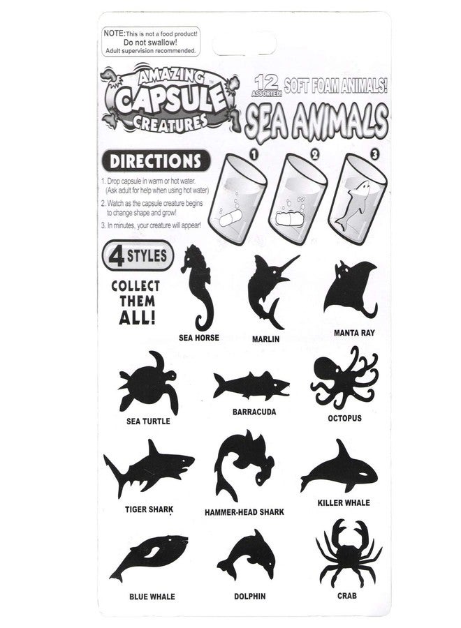 رويالز كبسولات رويالز السحرية للحيوانات، مخلوقات تنمو في الماء، ناعمة، نشاط مثالي للأطفال (عبوة من 6 كبسولات). مثالية لتعليم الأطفال عن الحيوانات والمخلوقات، هدايا تذكارية مميزة لحفلات أعياد الميلاد. - Image 3